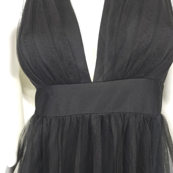 NWT Amoris Black Halter Maxi Gown Size M - Picture 6 of 12